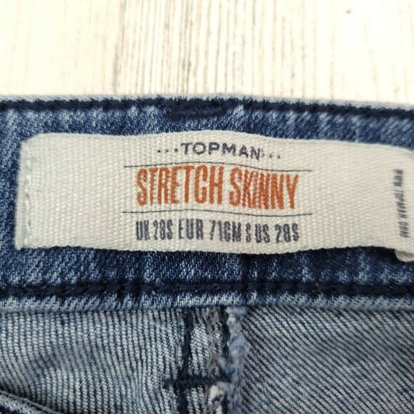 Topman Men's Size 28 Casual Stretch Skinny Jeans - Picture 7 of 9